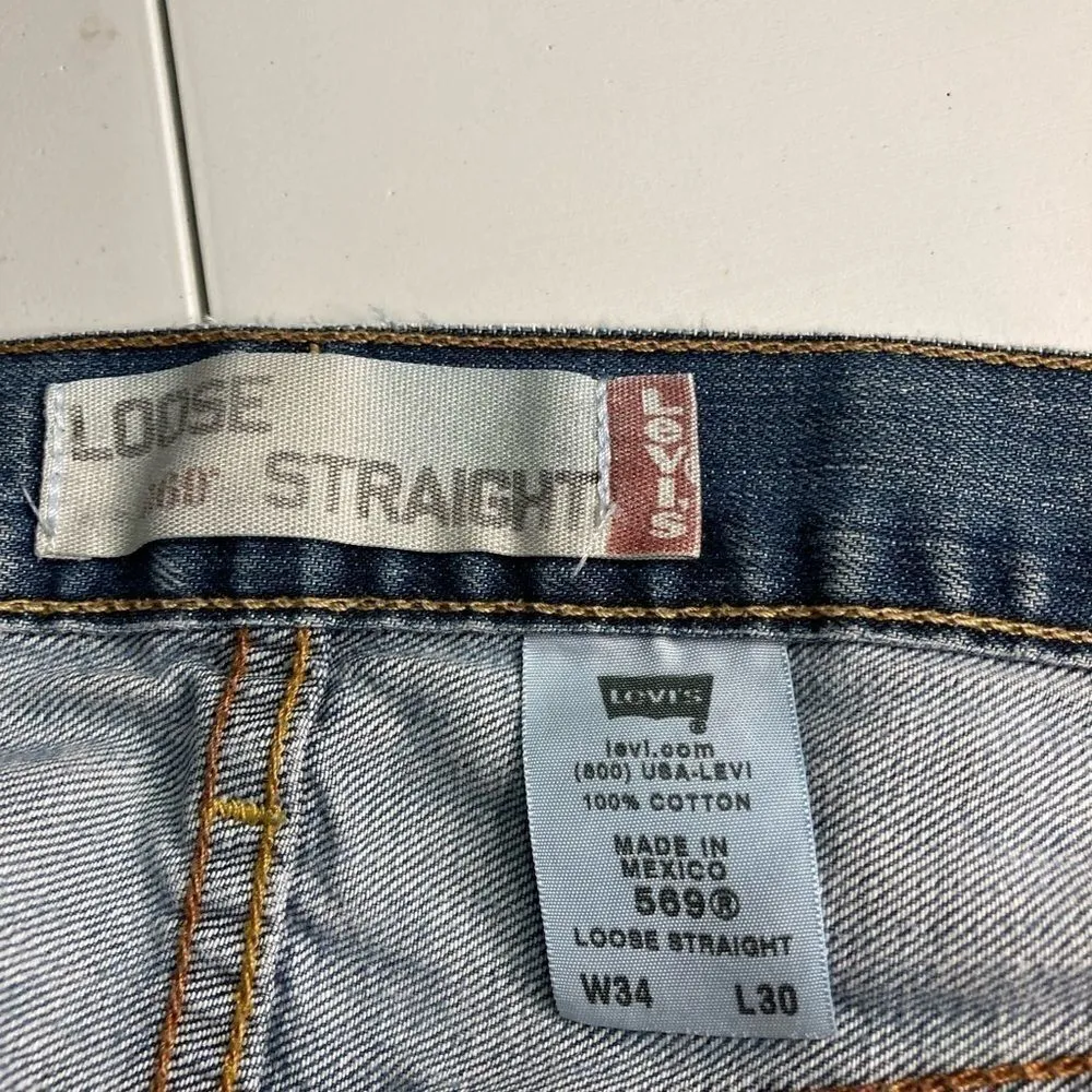Levi’s 569,Jeans,HighRise, Loose Fitting, 34/29‎ - Image 7