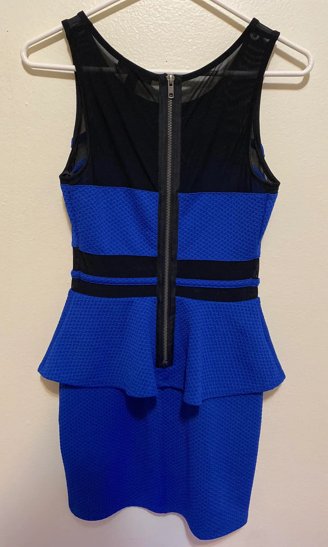 Blue Peplum Dress - Image 2