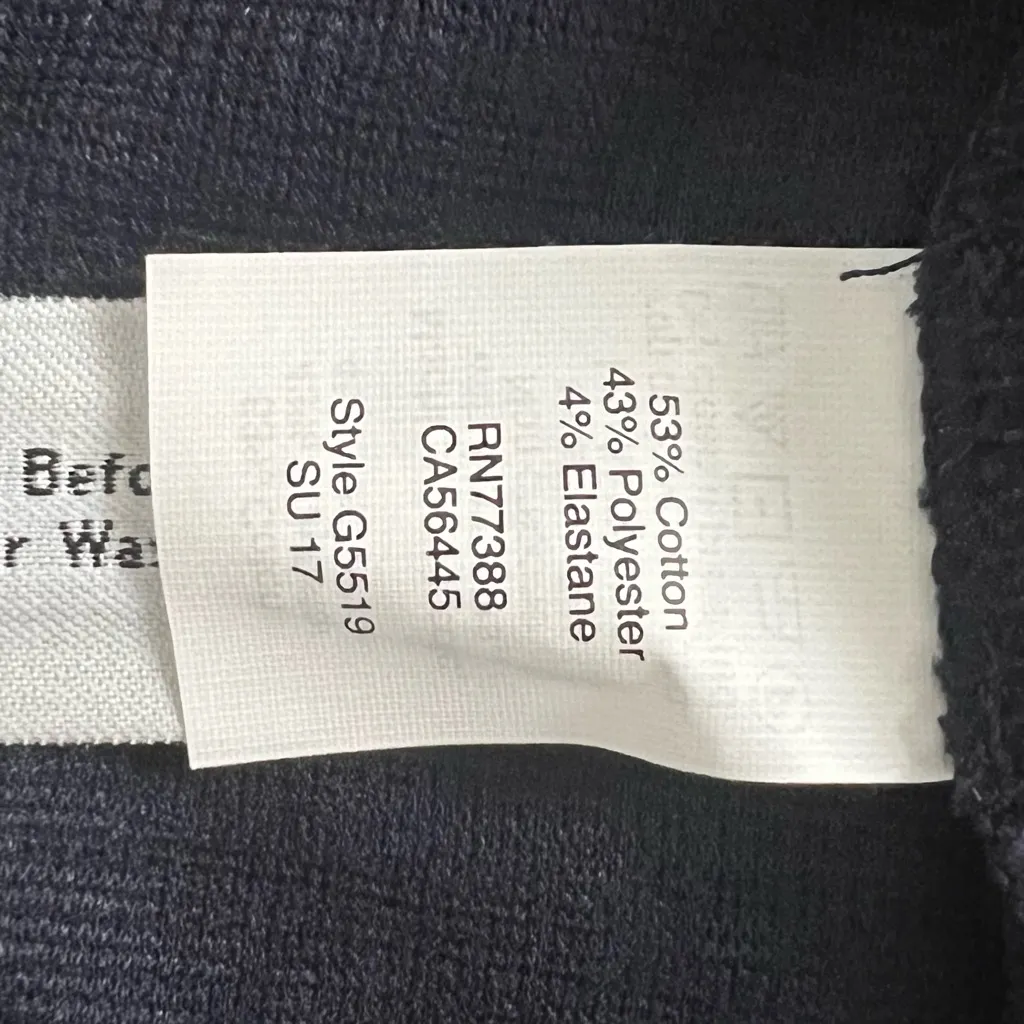 Madewell Verse Deep Navy Tie‎ Back Short Sleeve Top - Image 8