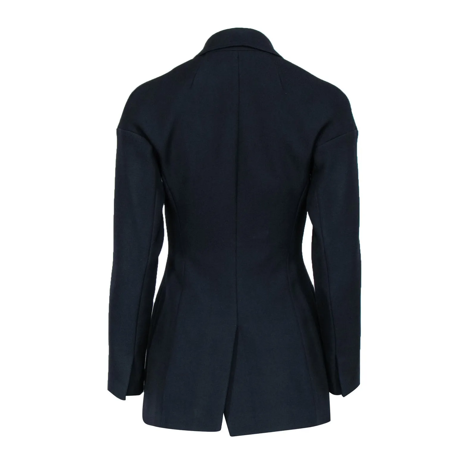 A.L.C. Bishop Blazer Jacket Single Breasted Front Button Wool Navy Blue Size 0 - Image 10