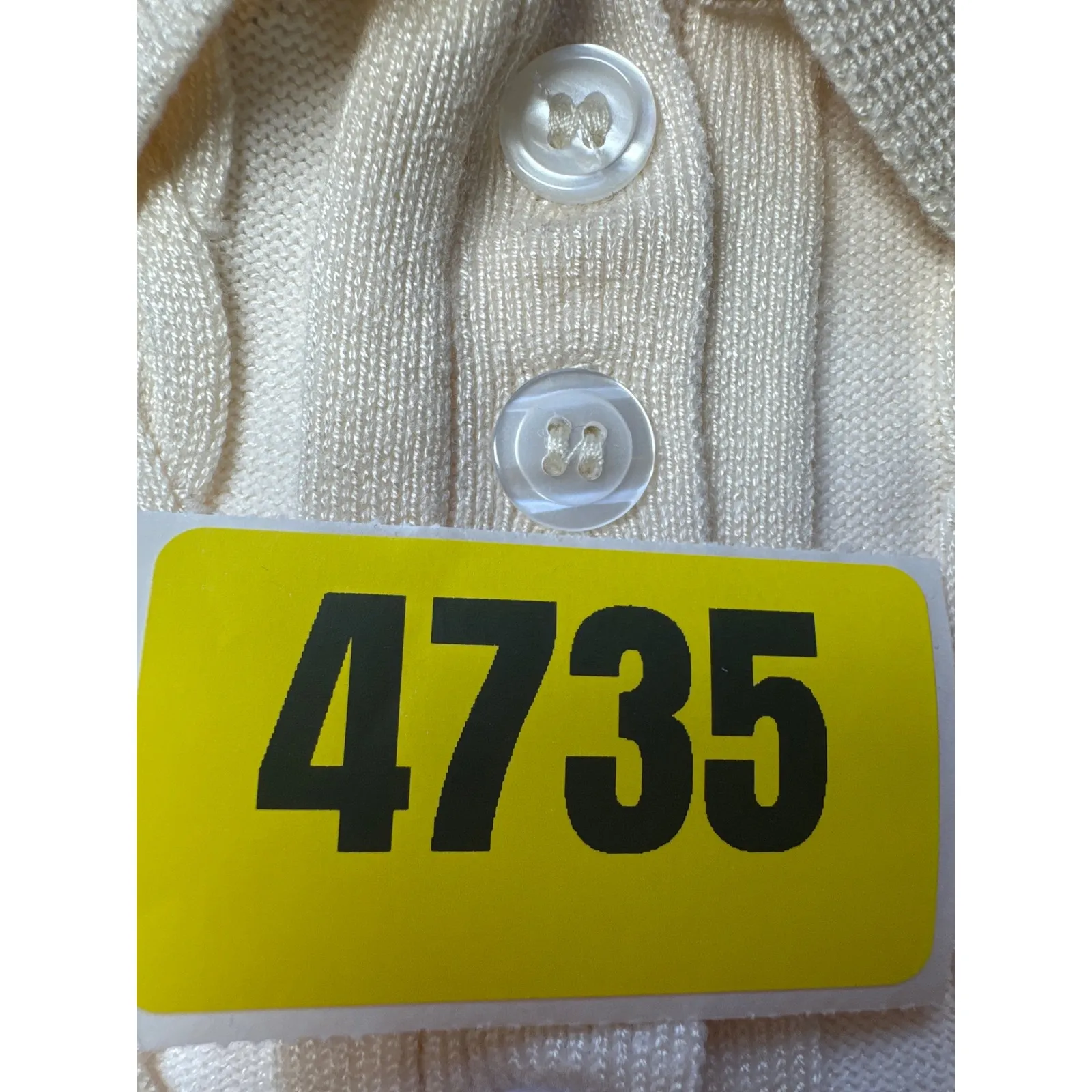 CIDER Ivory Cable Knit Cropped Polo Shirt Short Sleeve Trendy Top Women's - Image 10