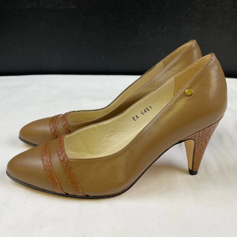Etienne Aigner Women's Brown Shoes/Heels Sz 5.5M SKU 4432 - Image 4
