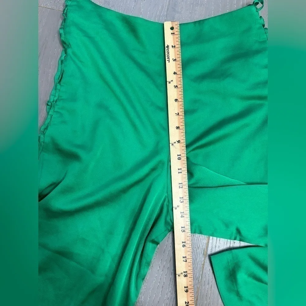 The East Order Jordy Pants Sz L Green Lace Up Wide Leg High Rise Indie Sleeze - Image 11