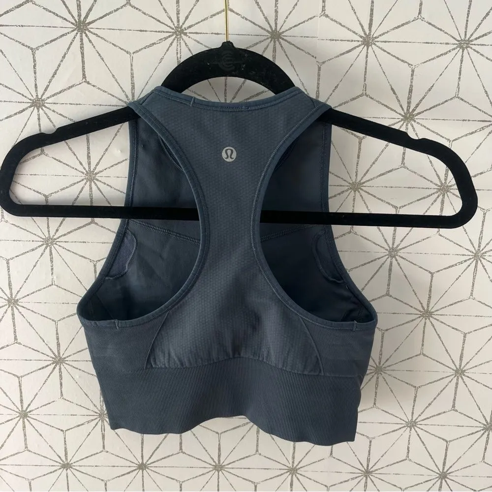 Lululemon Ebb to Train Bra *Medium Support, C/D Cup
Iron Blue - Image 7