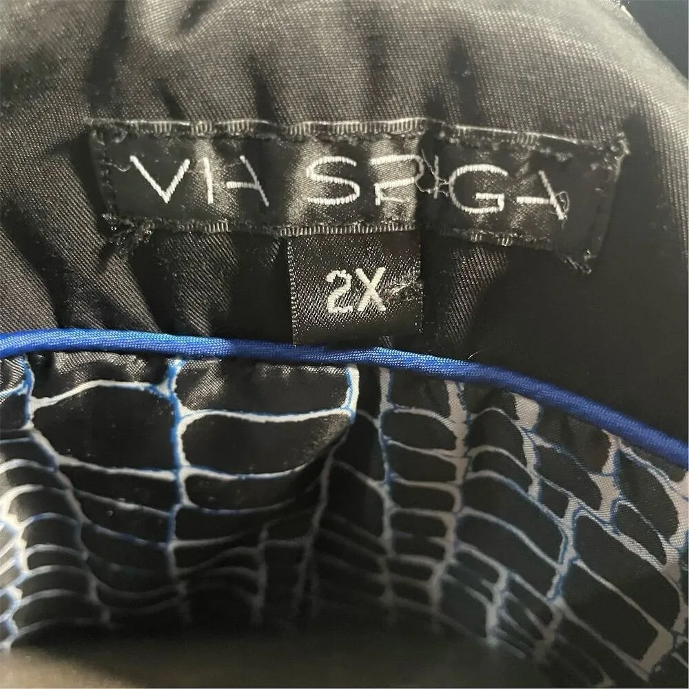 Via Spiga Women's Black Trench Coat 2XL Belted Long Casual Stylish Size XXL - Image 9