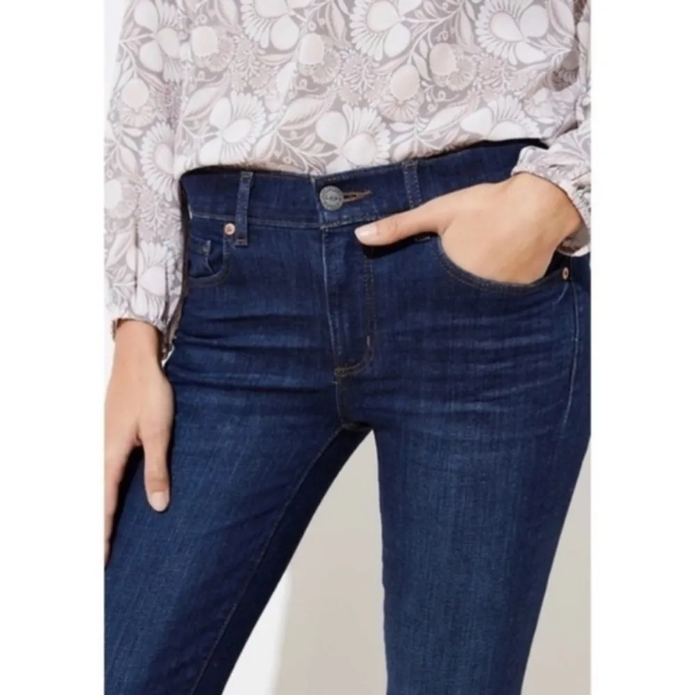 Loft • Dark Wash Modern Straight Jeans - Image 53