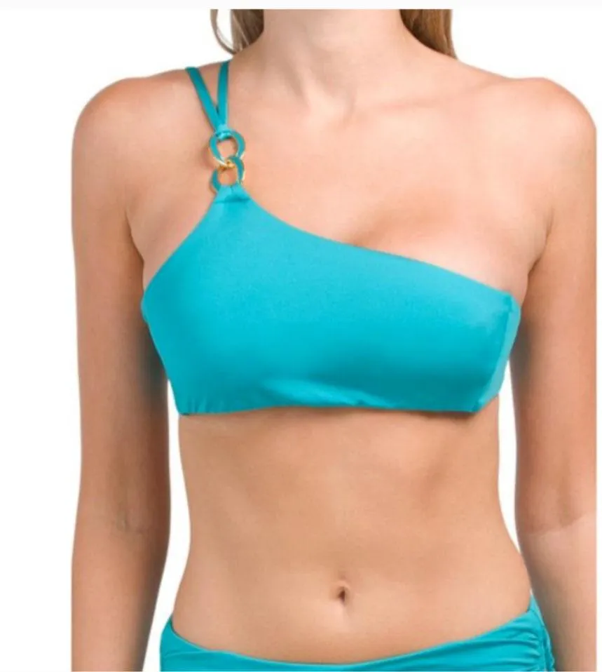 New Trina Turk Womens Monaco Chain Bikini Two Piece Swimsuit Green Size 8- $186 - Image 3