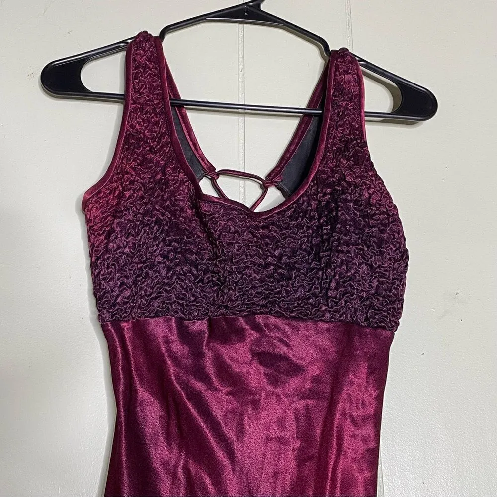 Vintage 90s Cache Satin‎ Corset Lace Up Back Maxi Gown 3/4 - Image 3