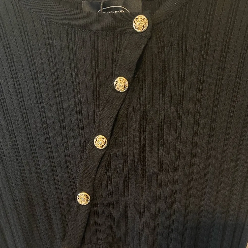 Cider Black Ribbed Cutout Dress Size Small NWT - Image 9