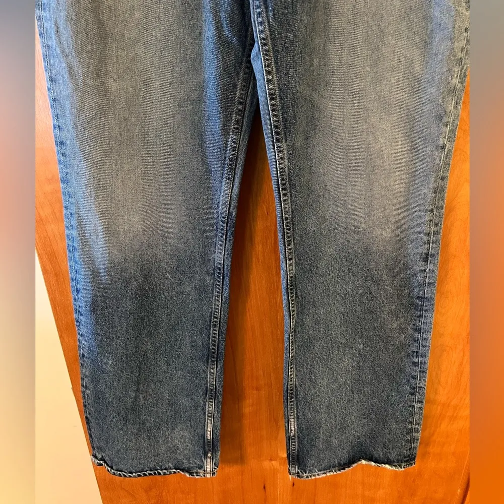 GRLFRND Courtney Low Rise Loose Boot Jeans Blue Denim High Bridge NWT Size 31 - Image 12