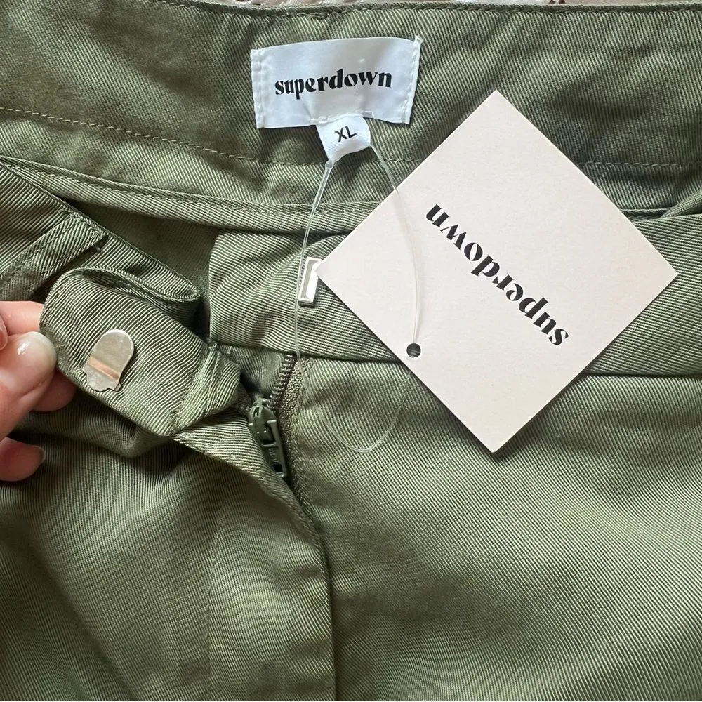 Revolve Superdown Mae Cargo Pant in Olive NEW Size XL - Image 9