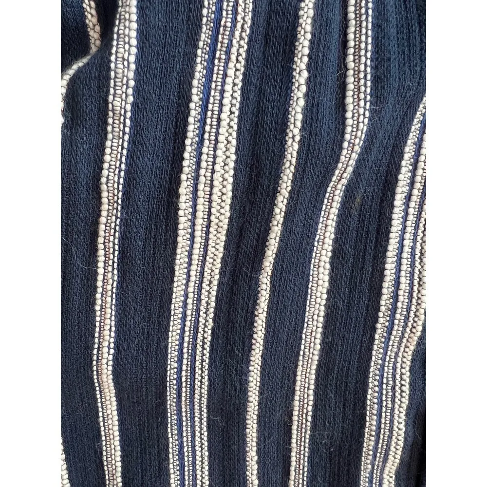 Trovata California Birds of Paradis navy white striped cropped jumpsuit Size S Blue - Image 7