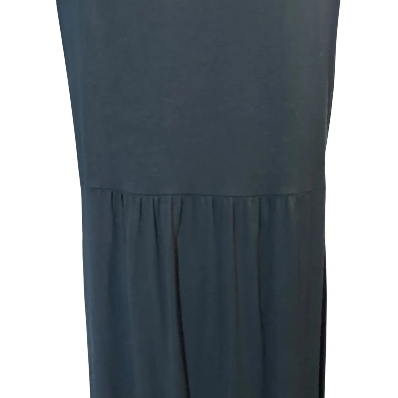 J. Jill Wearever Maxi Sheath Dress Black Jersey Sleeveless SZ M Boho Chic Casual Size M - Image 10