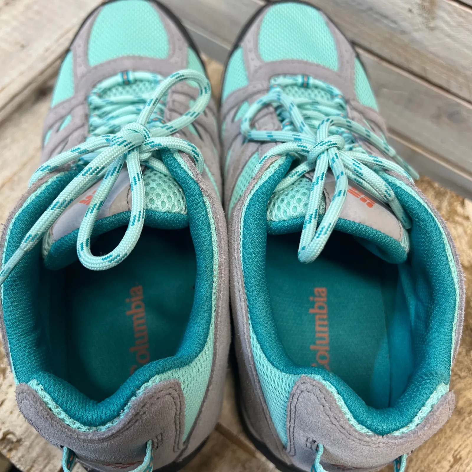 Columbia Redmond V2 Hiking Shoes Aqua Gray Low Trail Sneakers Women's Size 7 - Image 7