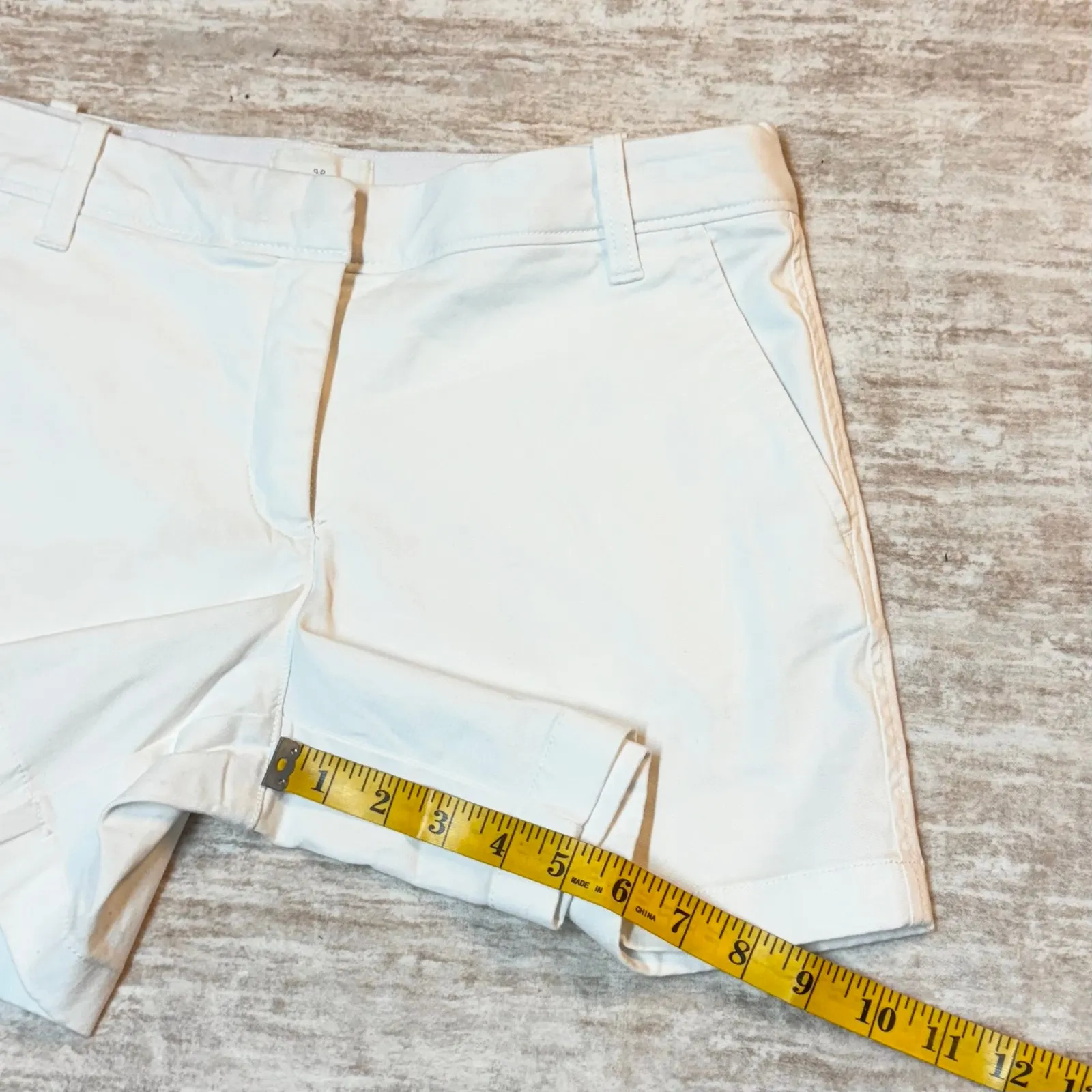 Caslon Women’s 4 White Cotton Blend Shorts Stretchy Preppy Golf Athleisure new - Image 4