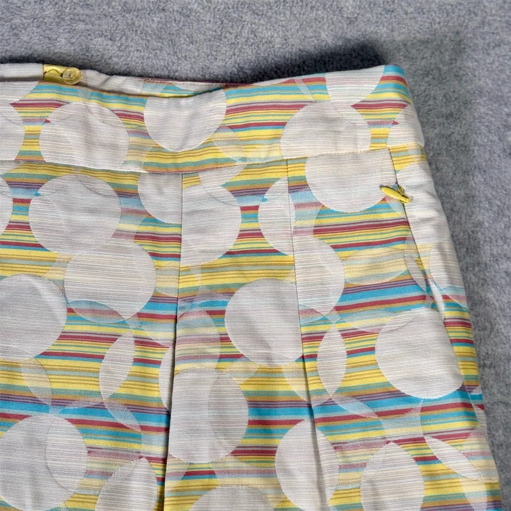 Akris Punto Cotton Skirt Womens Size 12 Lined with Pockets Zip Closure - Image 2