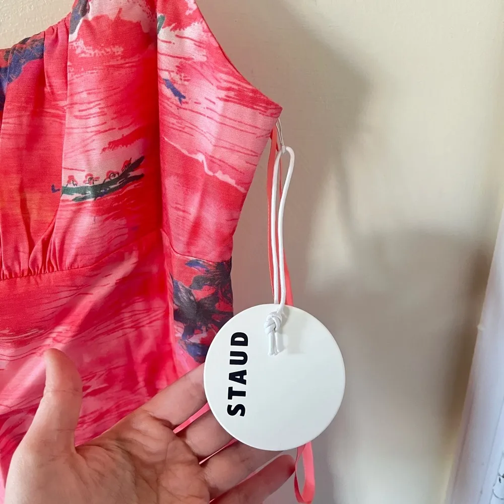 Staud NEW Bell Red Island Mini Dress - Image 10