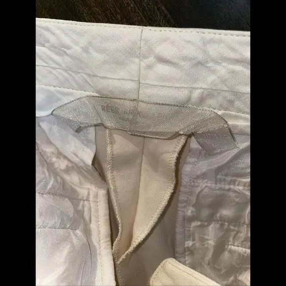 Reed Krakoff Women’s Stretchy Pants Front Stitch Cream Sz 8 Cotton Blend - Image 7