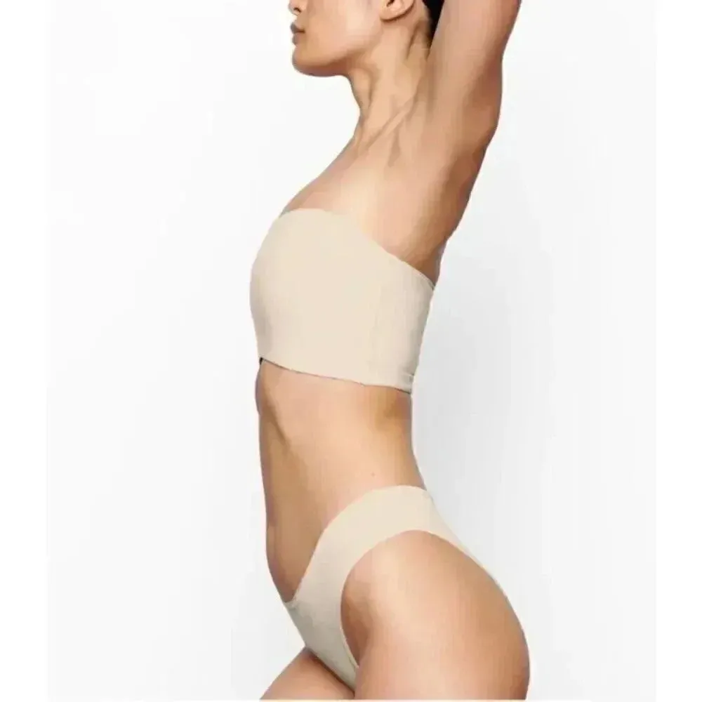 NWT SKIMS  Bandeau Sand Strapless Bra Technology Pullover Style XXS #1456 - Image 6