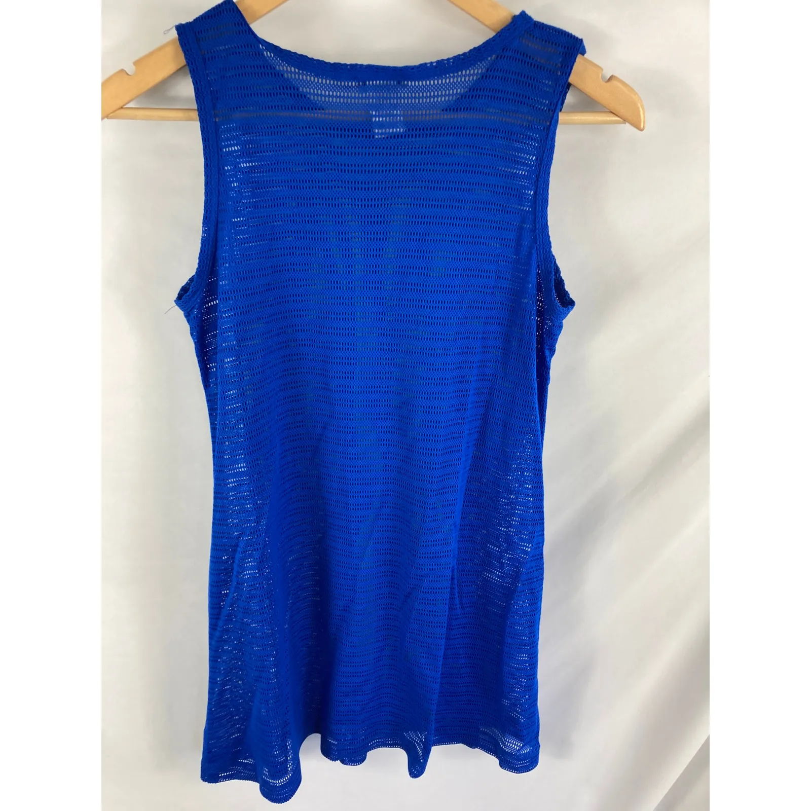 La Blanca Blue Mesh Swim Coverup Size Small - Image 3
