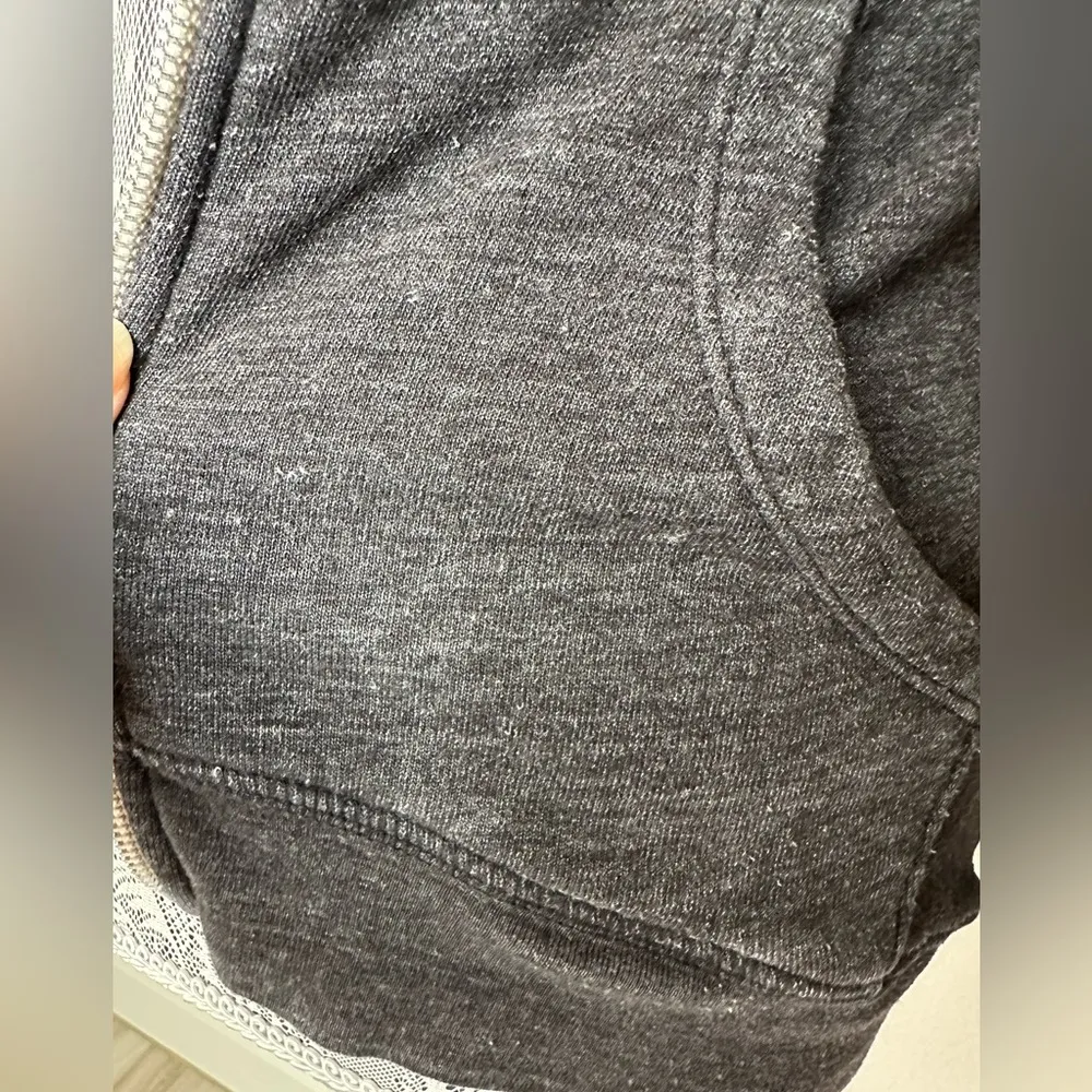 SPIRITUAL GANGSTER Peace Love and Yoga Om Zip Up French Terry Hoodie Size Small - Image 4