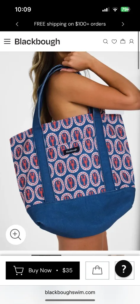 Blackbough  Lobster Tote bag - Image 2