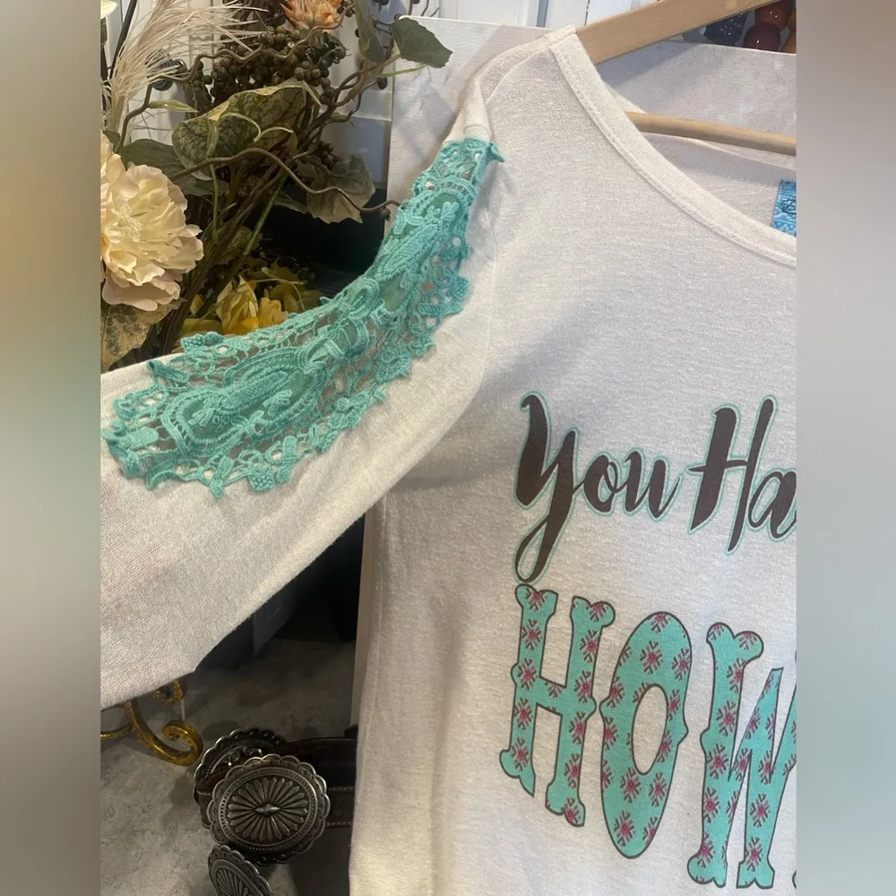 Daisy Rae You Had Me At Howdy Tunic Top Size M. Green Size M - Image 6