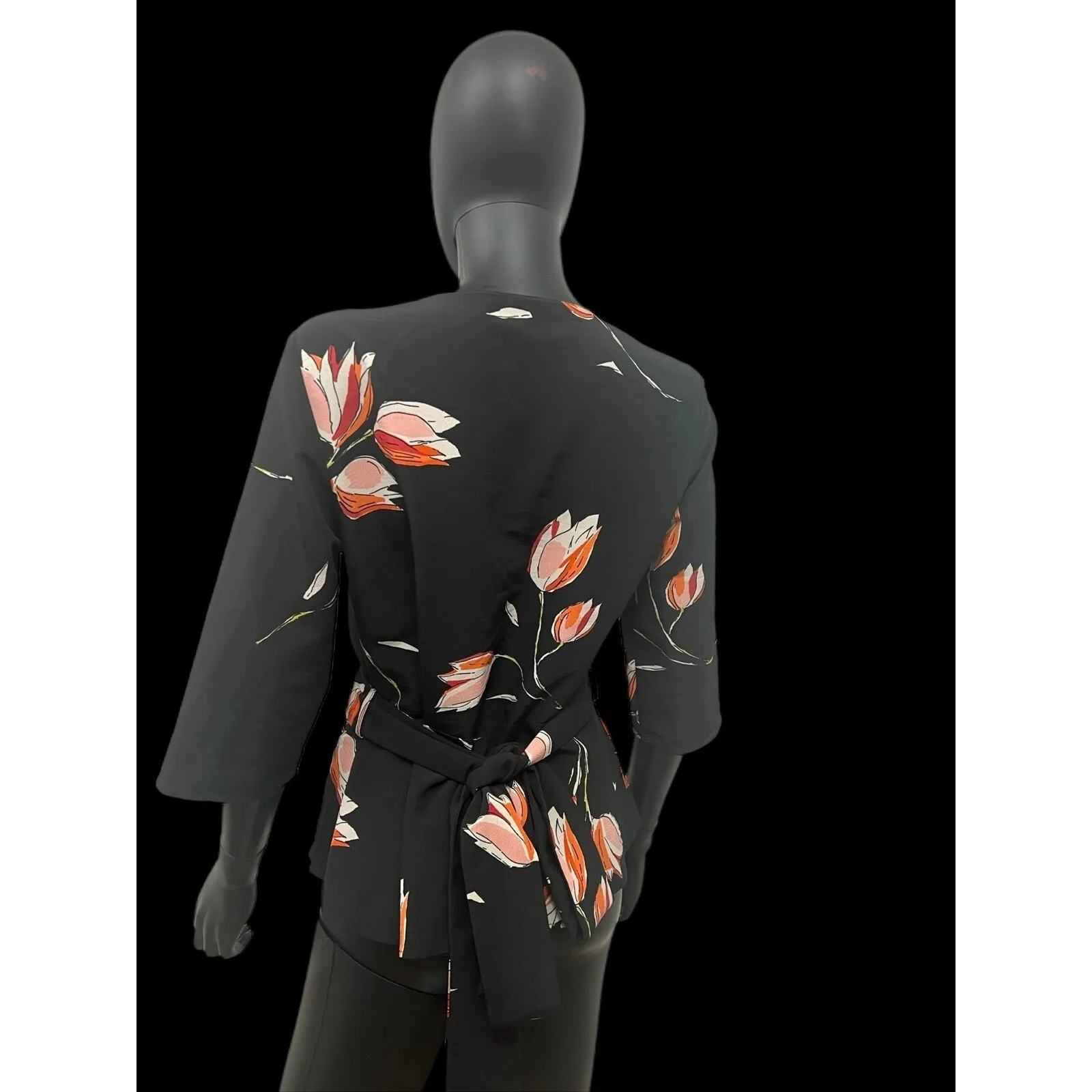 Zara Tulip Kimono Wrap Blouse‎ Size M - Image 4