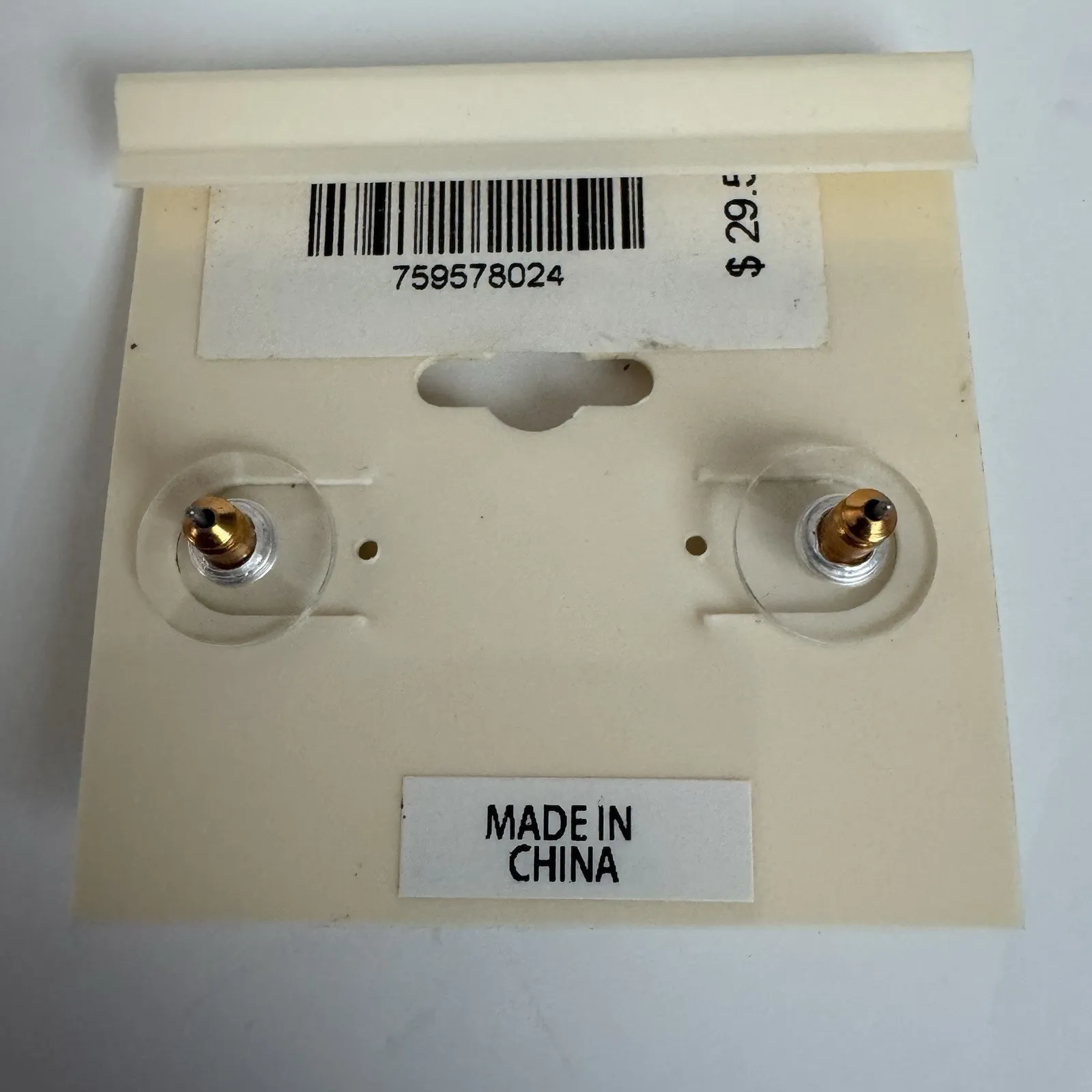 NEW Brooks Brothers Turquoise Gold Enamel Stud Earrings Nickel Free Button Style - Image 4