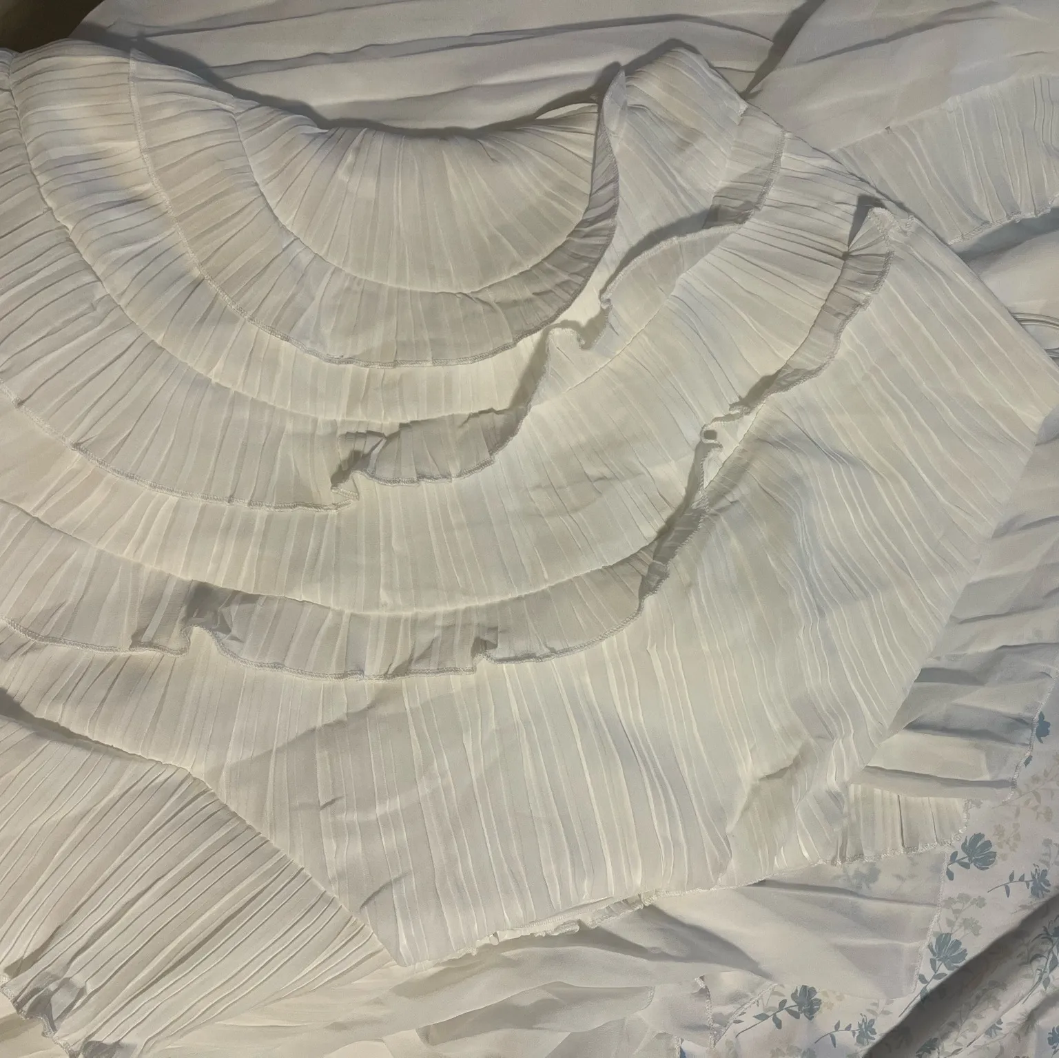 White Halter Neck Bridal Occasion dress Size L - Image 3