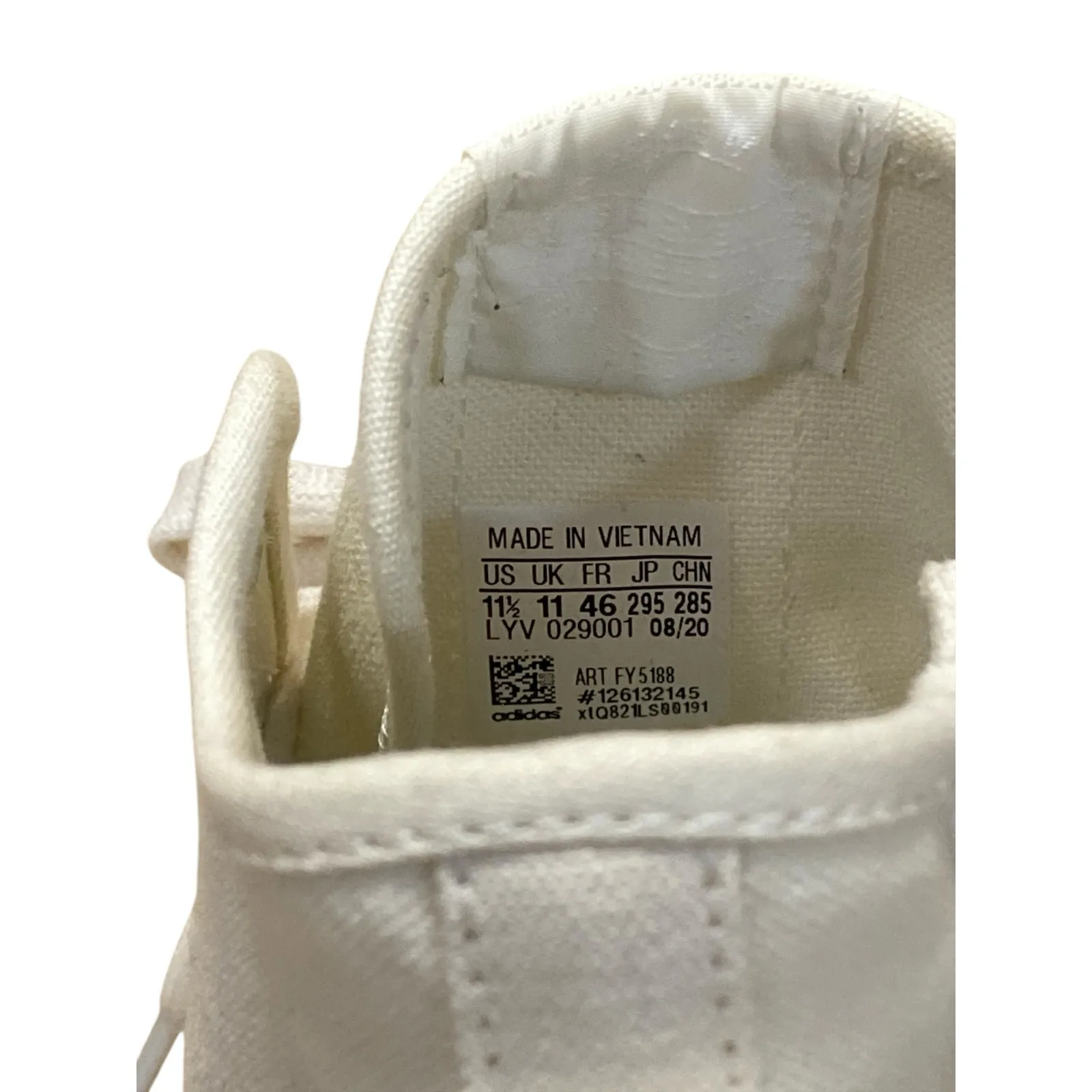 Adidas Nizza HI Human Men's Off White High Top Lace Up Walking Sneakers Size 11 - Image 5