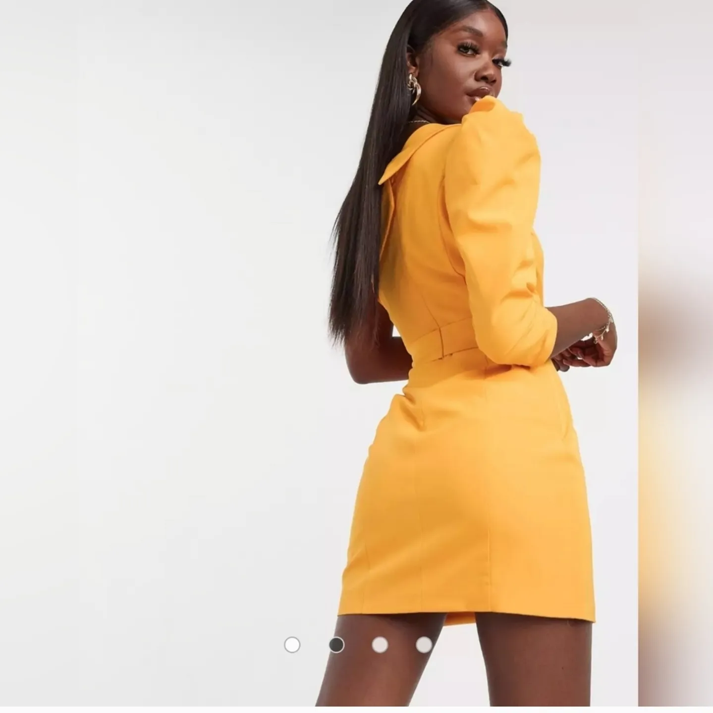 Lavish Alice Yellow One Shoulder Dress - Image 5