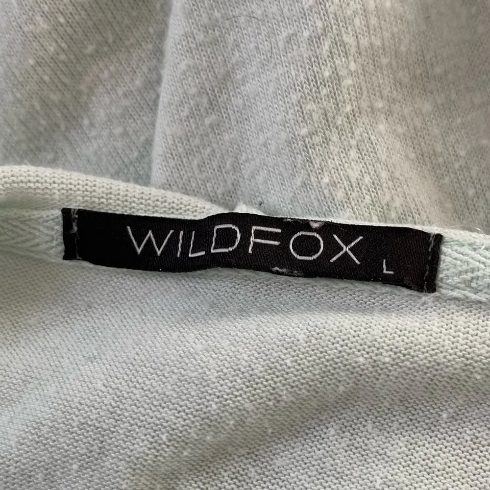 Wildfox Drunk Sports Long Sleeve Light Weight Pullover Hoodie Size Large - Image 3