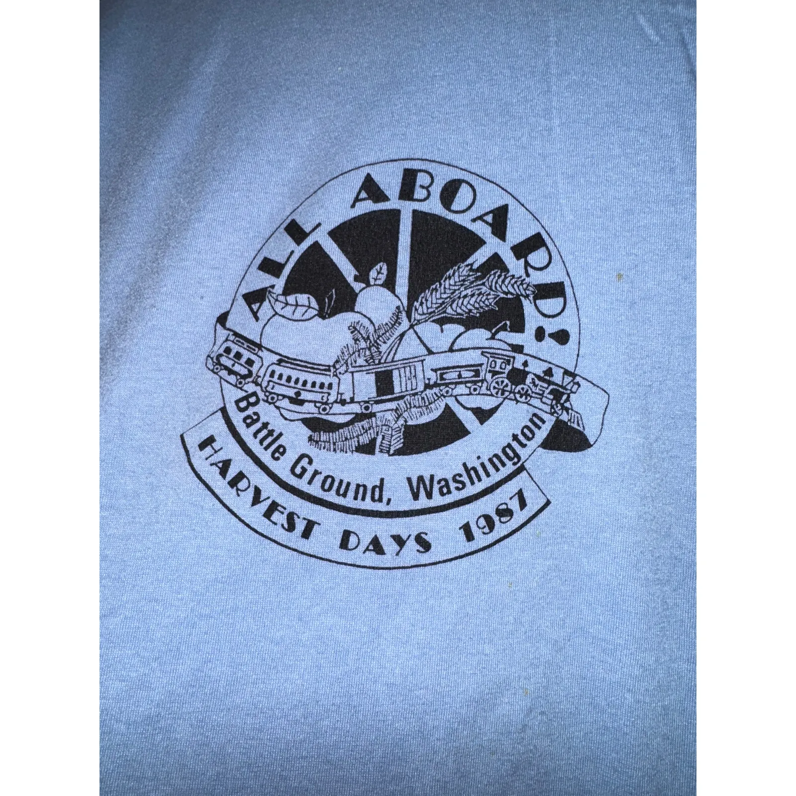 Vintage Single Stitch Battle Ground Washington T Shirt Harvest Womens Small Soft - Image 5