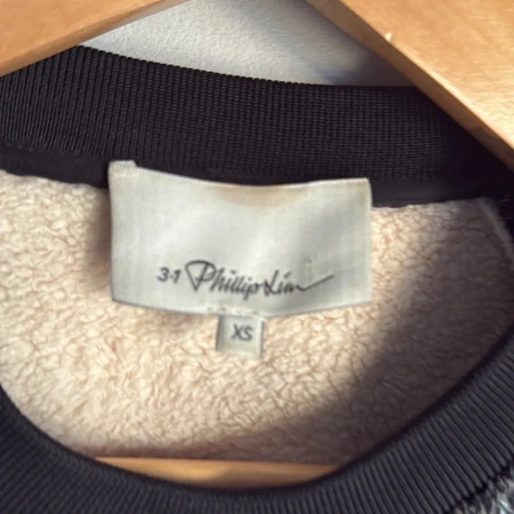 3.1 PHILLIP LIM Coated Crackle Sweatshirt XS - Image 8