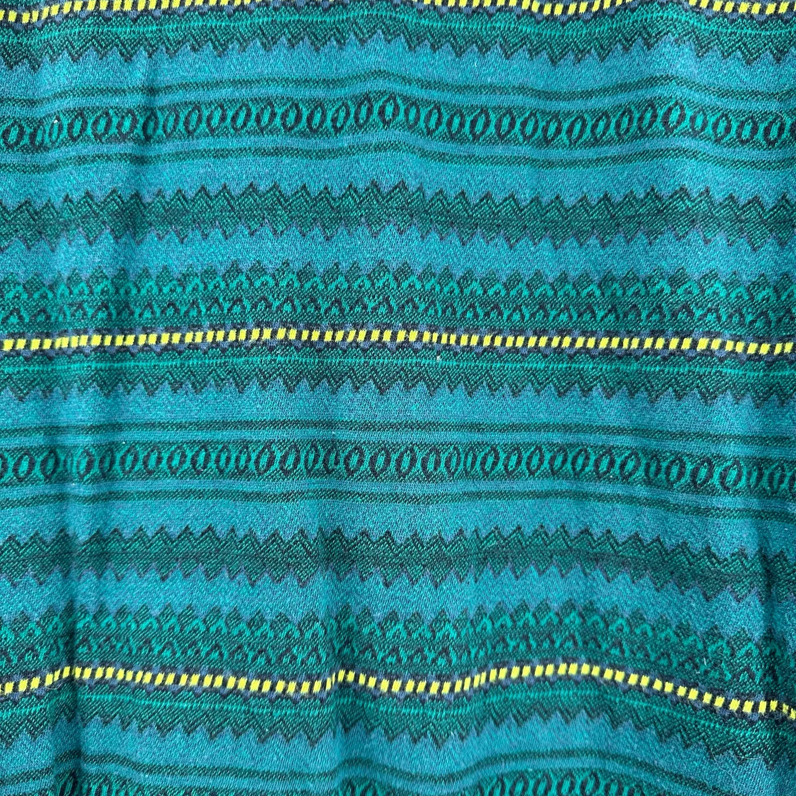 Woolrich Size XL Long‎ Sleeve Quarter Zip Knit Pullover Blue Striped Outdoor - Image 3