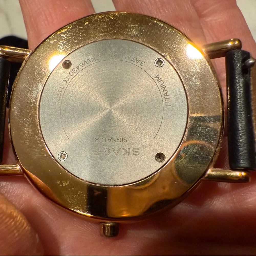 Skagen Signatur SKW6430, Black and Gold with White Face - Image 13