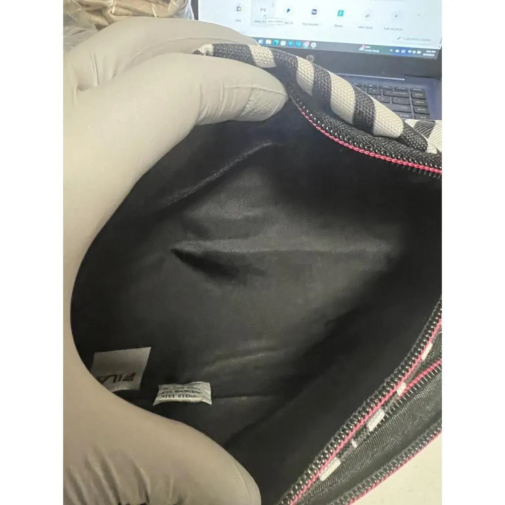 Fila Fanny Pack Unisex Adjustable Polyester Zebra Print Red 2 Pocket Ath… - Image 7