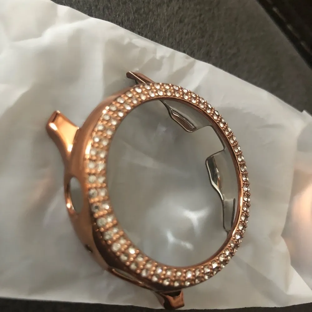 Smart Watch Replacement Band Rose Gold Rhinestones 2 Face RG Tool Kit Manual NWT - Image 8