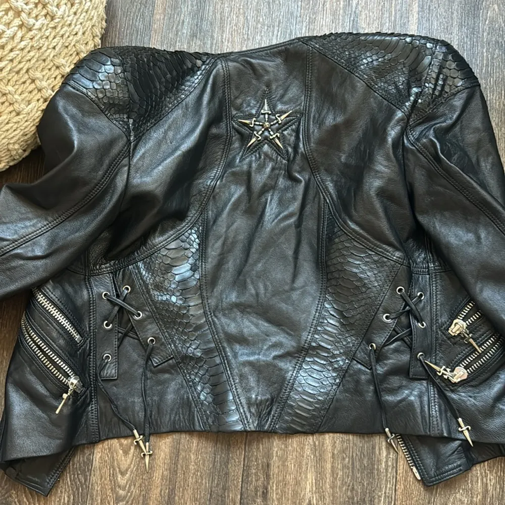 Cesare Paciotti Dagger Leather Jacket Size undefined - Image 7