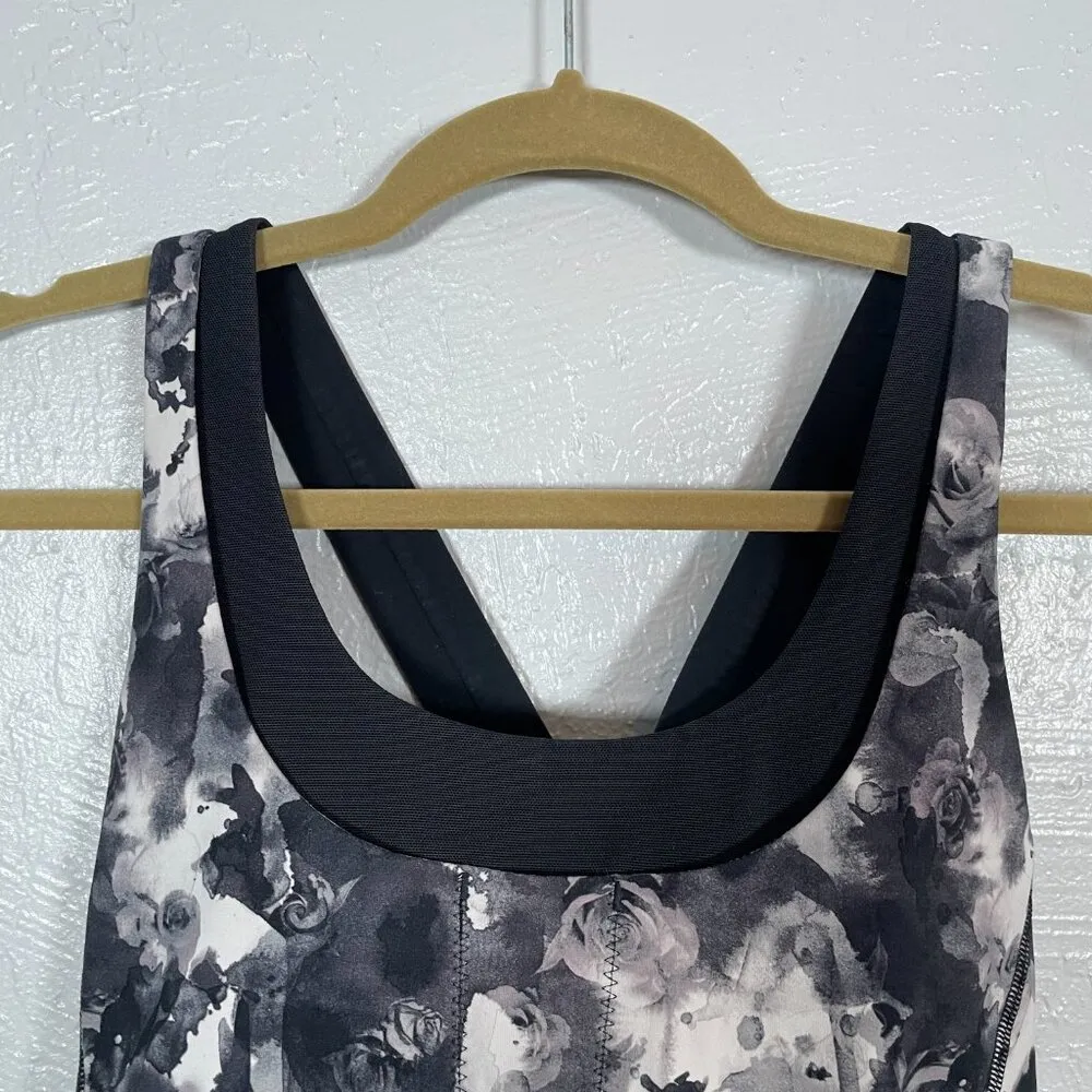 Lululemon Women 8 Mini Obscurred Black Dusty Mauve Run Stuff Your Bra III Pocket - Image 3