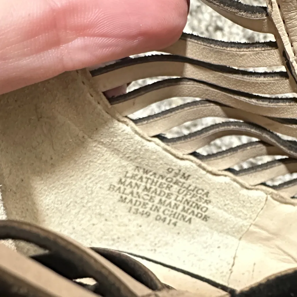 Nine West Black Lace-Up Cutout Heels - Image 4