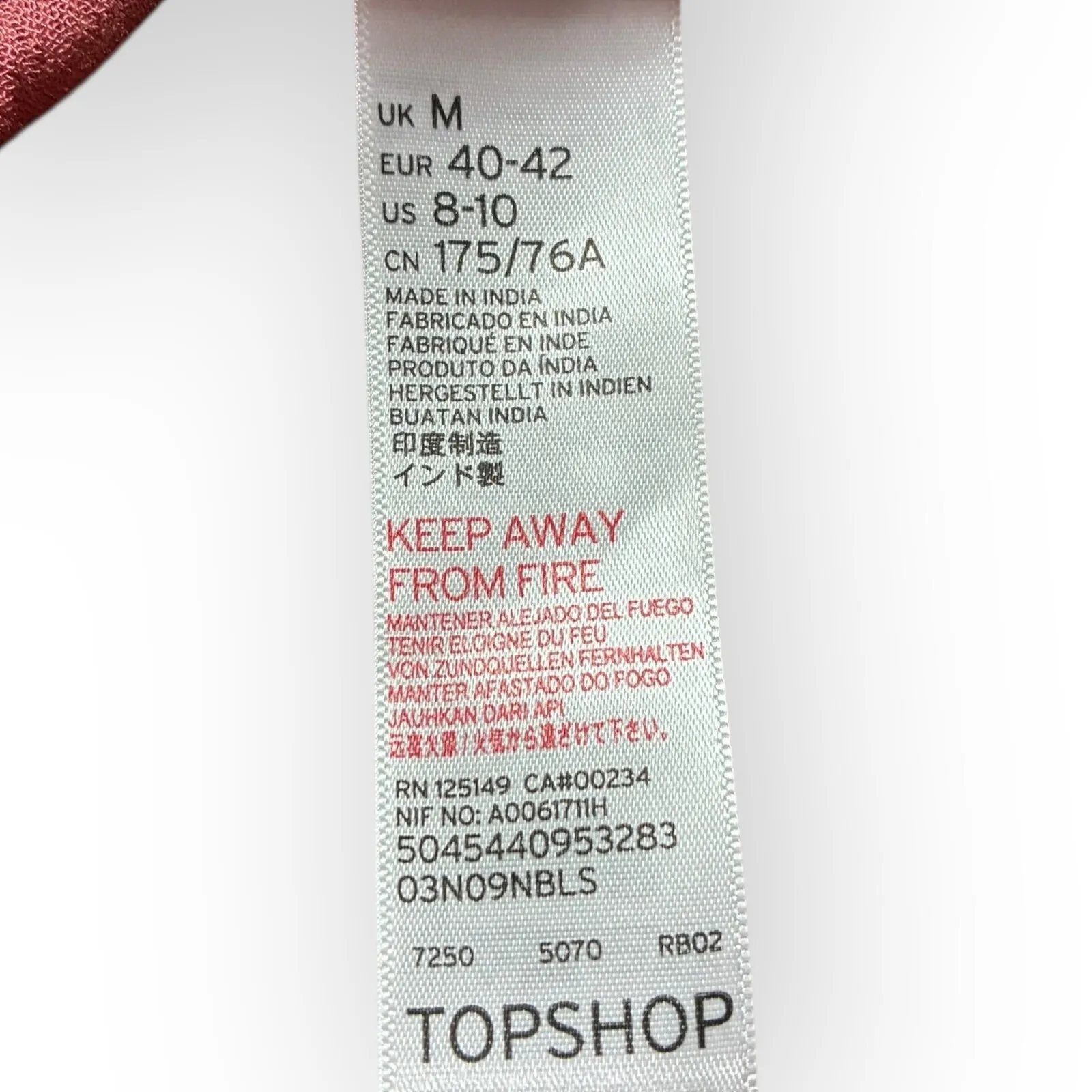 Topshop Pink Off Shoulder Ruffle Romper M Gauze V Neck Elastic Waist Boho - Image 5