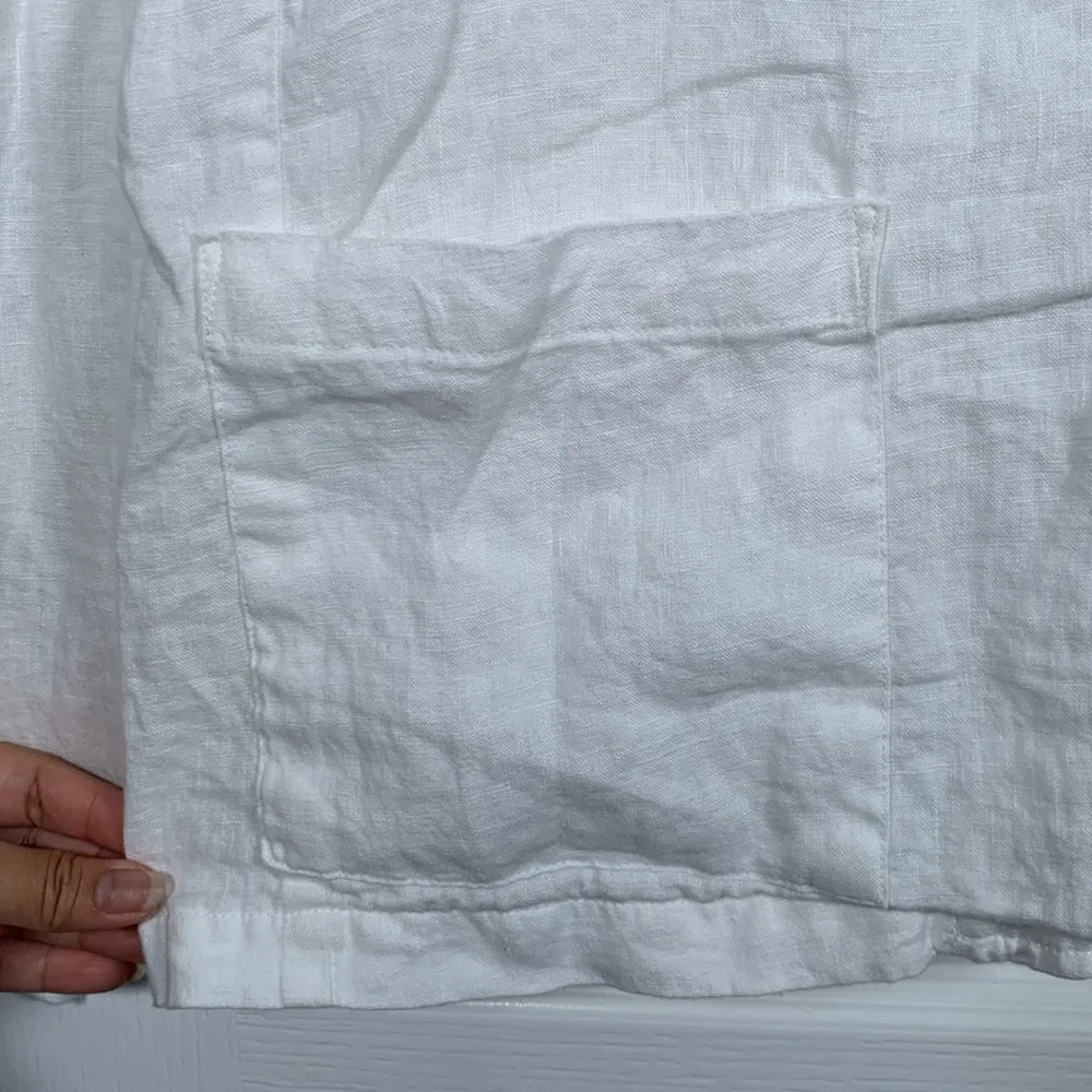 Jones & CO Jones New York White Blazer 100% Linen Size XL EUC #4518 - Image 4