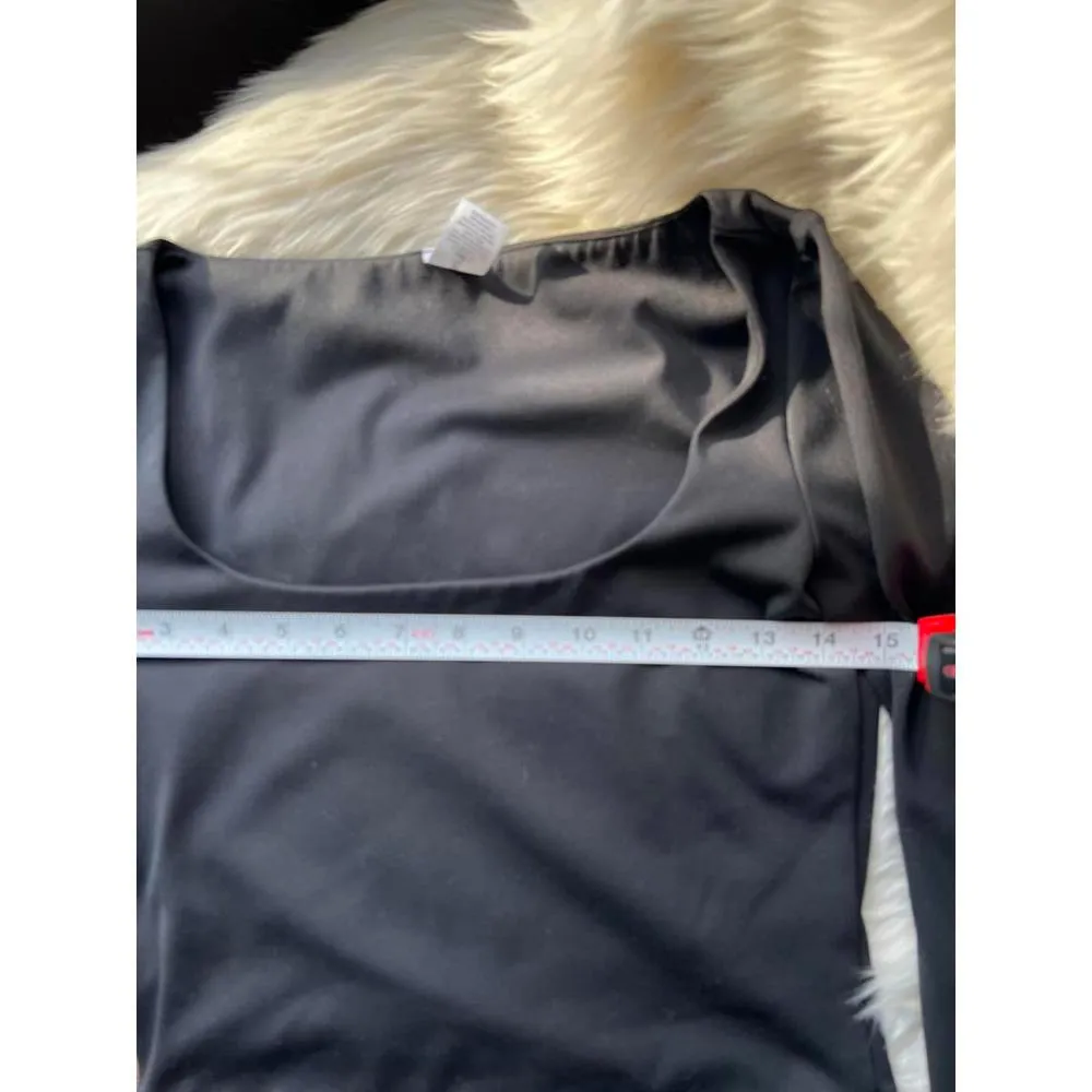 Abound Women's Black Long Sleeve Crop Top - Image 6