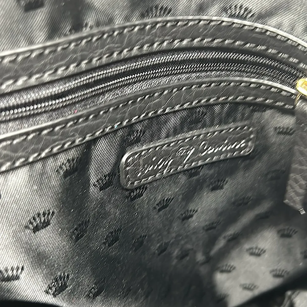 Juicy Couture Y2K Vintage Blue/Pink Glitter Velvet Tote Handbag Purse 👛 👛 - Image 9