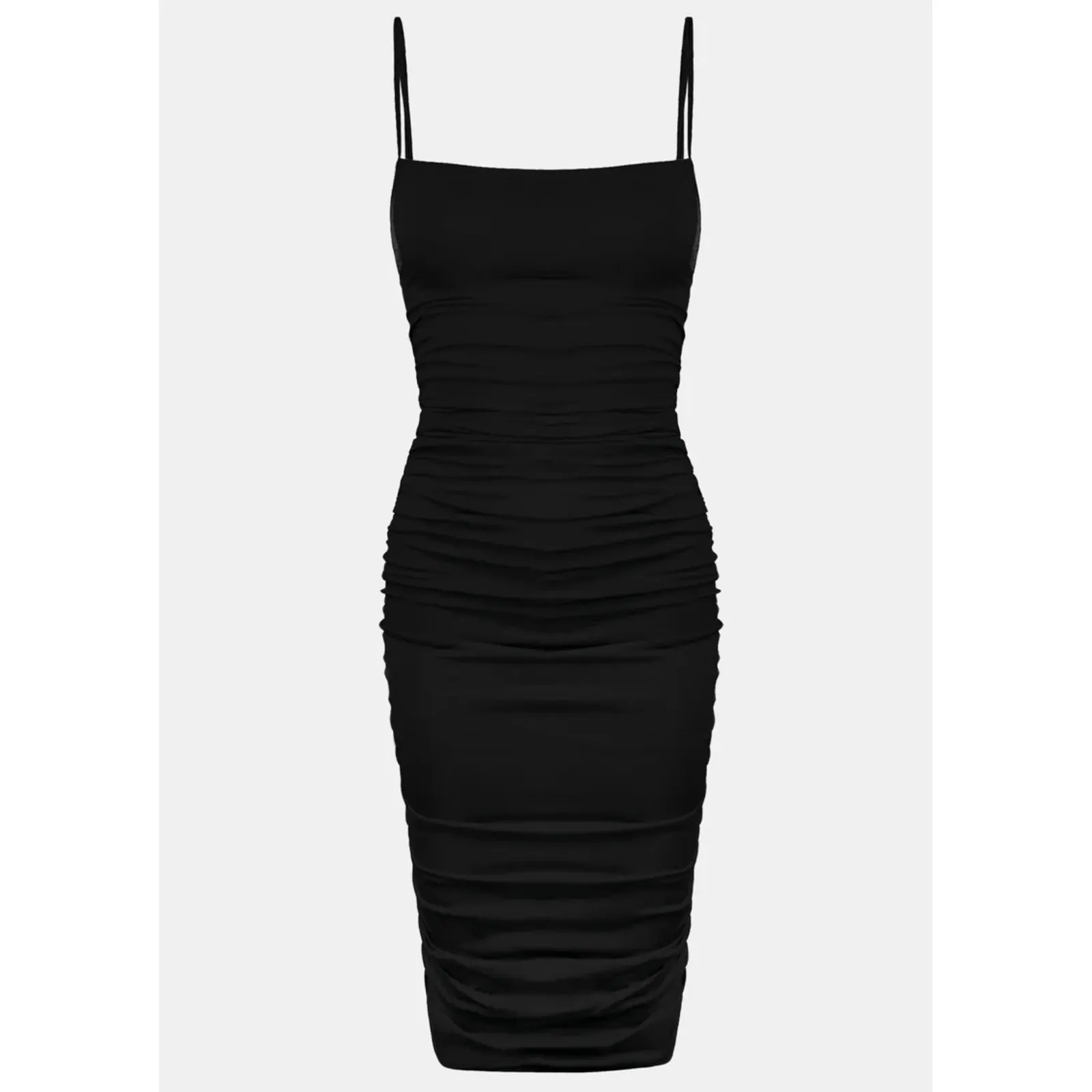 NWT OW Collection EZRA‎ Midi Dress in Black Caviar Sz XS $150 - Image 5