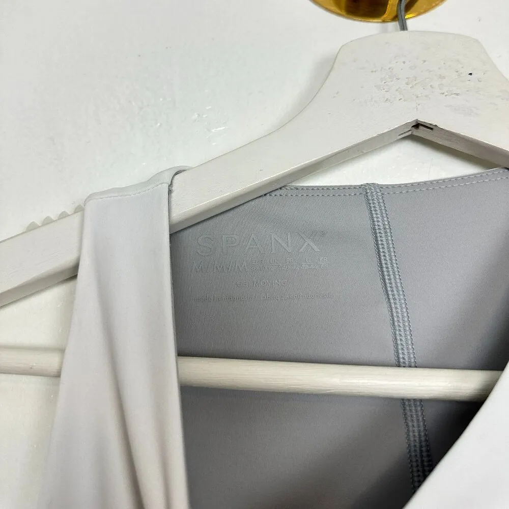 Spanx Get Moving Zip Front Dress in Vivid White Size Medium - Image 6