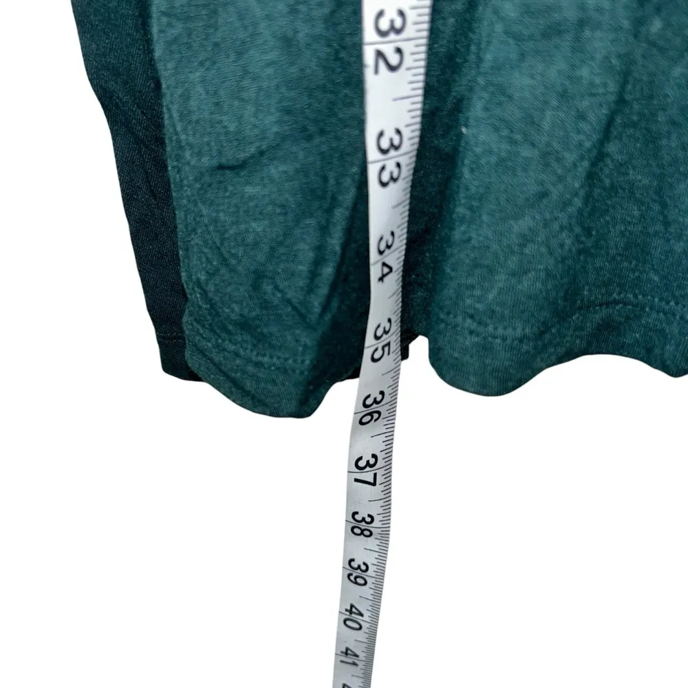 Dark Green Express Long Sleeve Dress Zipper Design Women’s Size Medium V-Neck! - Image 4