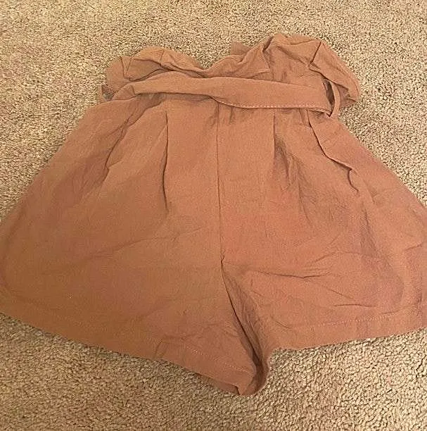 LA Hearts Brown Paperbag Shorts - Image 3